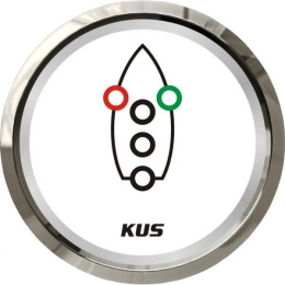Индикатор включения ходовых огней KUS WS бел/нерж (KY99501)